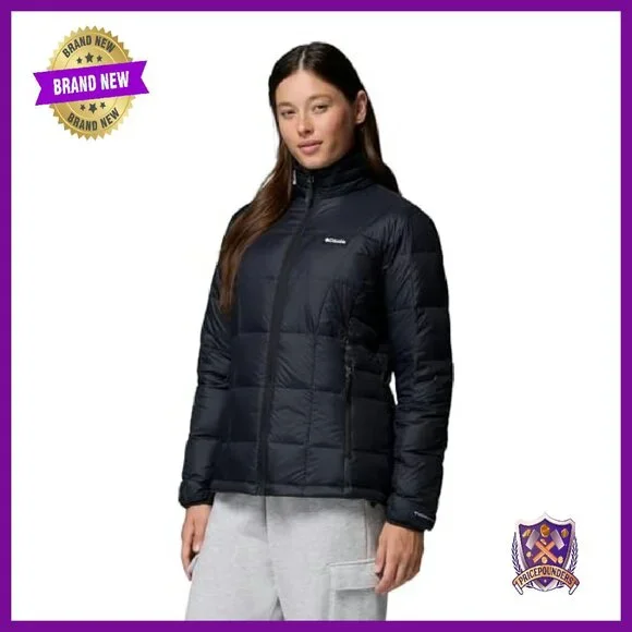 Women's Down Jacket with Thermal Lining, Water Resistant, Multiple Pockets